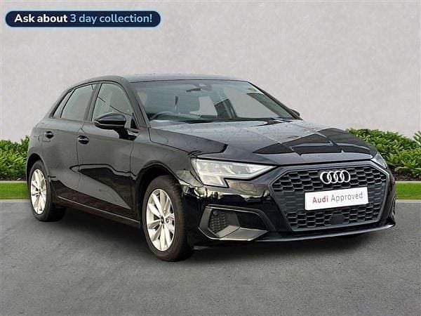 Black Used 2022 Audi A3 Advanced Hatchback | £18,696 (Good price) - Image 1/4