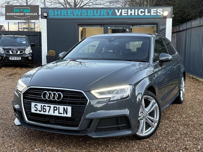 Grey Used 2017 Audi A3 S-Line Hatchback | £11,095 (Fair price) - Image 1/4