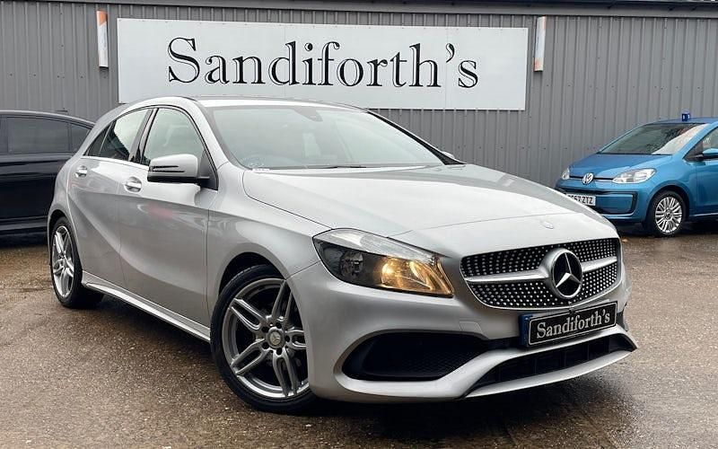 Silver Used 2017 Mercedes A200 AMG line Hatchback | £13,250 (Fair price) - Image 1/4