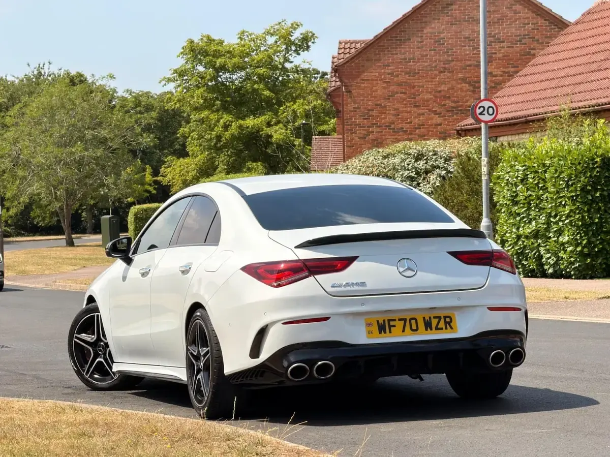Used Mercedes CLA35 AMG Premium 306 HP (225 kW) 2020 White Coupe