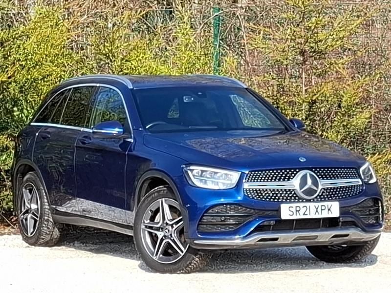 Used Mercedes GLC220 AMG line 194 HP (142 kW) 2021 Blue SUV