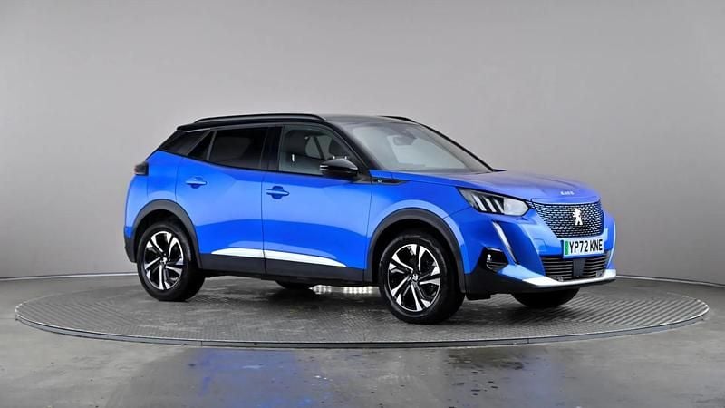 Blue Used 2022 Peugeot e-2008 GTi SUV | £14,798 (Fair price) - Image 1/3