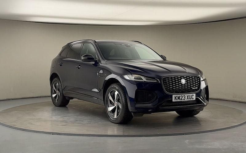Portofino blue Used 2022 Jaguar F-Pace R-Dynamic SUV | £38,000 (A bit pricey) - Image 1/4