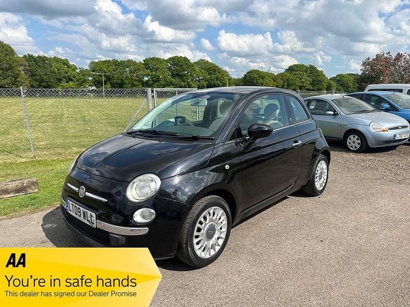 Black Used 2009 Fiat 500 Hatchback | £3,695 (Good price) - Image 1/3