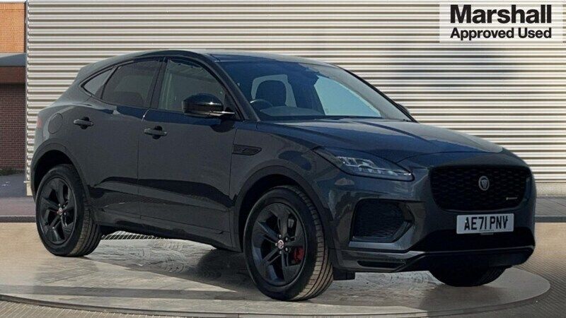 Premium metallic carpathian grey Used 2022 Jaguar E-Pace R-Dynamic SUV | £25,799 (Fair price) - Image 1/4