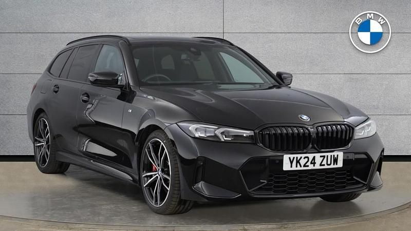 Black Used 2024 BMW 320 M Sport Estate | £37,950 (Expensive) - Image 1/4