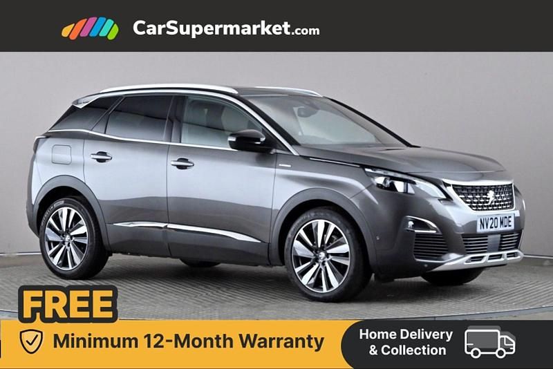Grey Used 2020 Peugeot 3008 Premium Hatchback | £16,397 (Good price) - Image 1/4