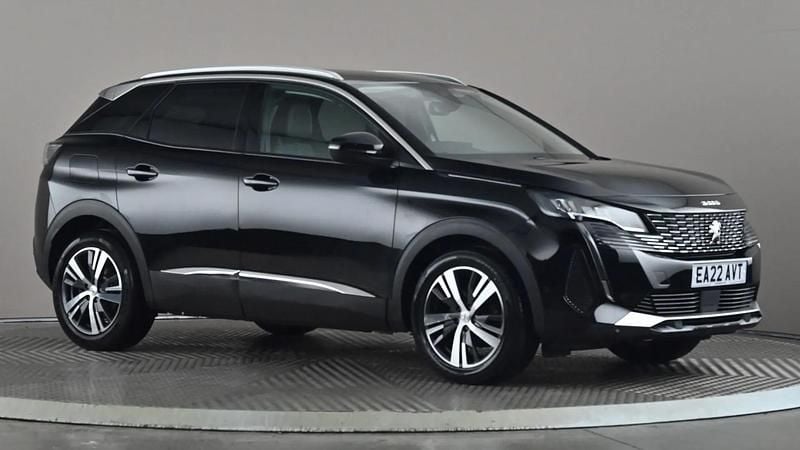 Black Used 2022 Peugeot 3008 Allure Premium Hatchback | £18,498 (Fair price) - Image 1/4
