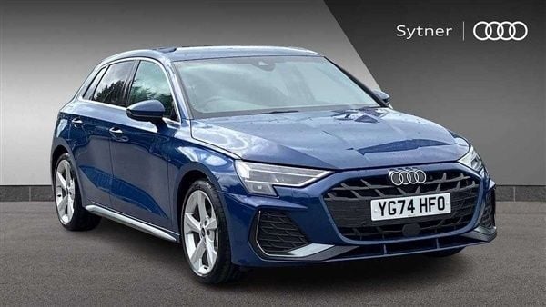 Blue Used 2024 Audi A3 S-Line Hatchback | £31,000 (Expensive) - Image 1/4