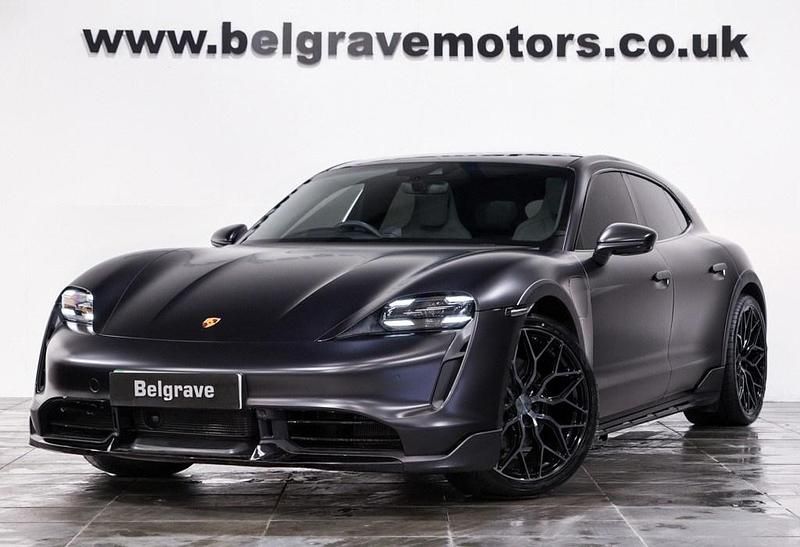 Black Used 2023 Porsche Taycan Cross Turismo Sedan | £73,980 (Expensive) - Image 1/3