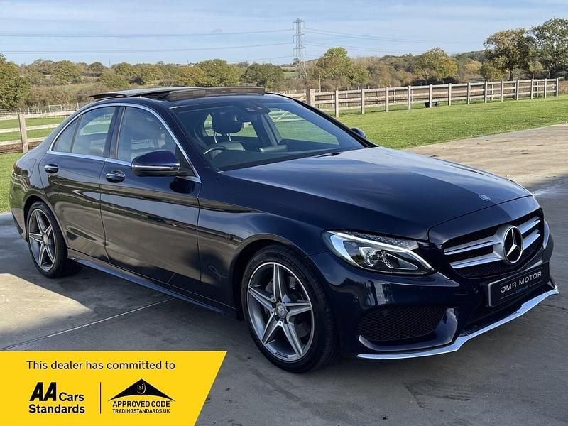 Blue Used 2017 Mercedes C200 AMG Line Premium Plus Sedan | £14,750 (Fair price) - Image 1/4