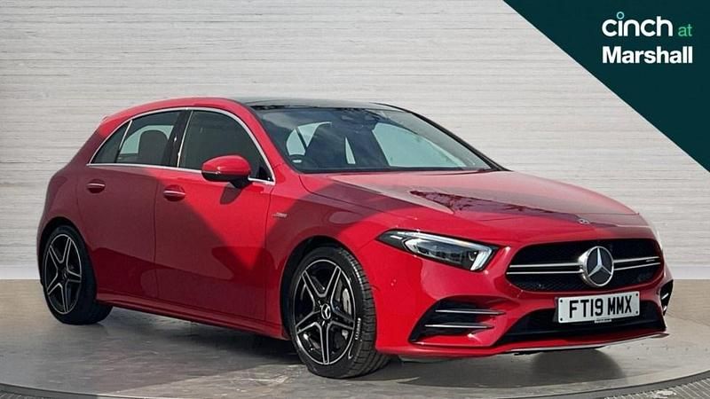 Red Used 2019 Mercedes A35 AMG Premium Plus Hatchback | £25,075 (Super price) - Image 1/4
