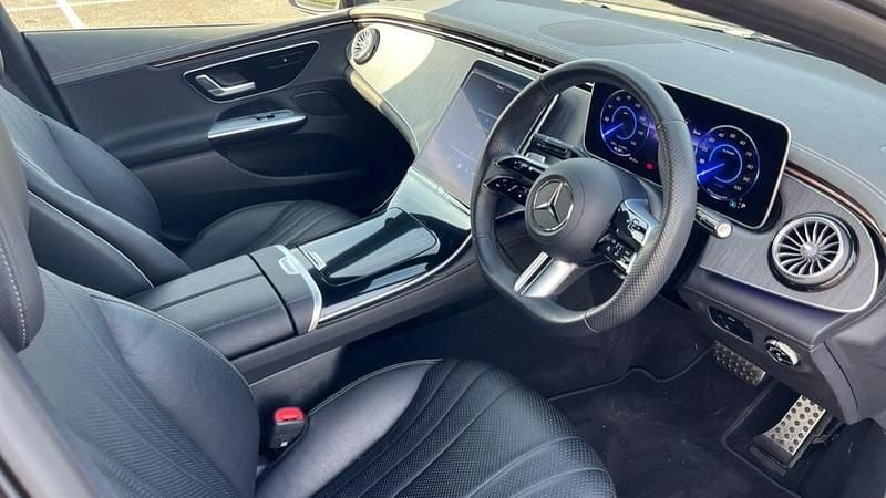 Used Mercedes EQE350 AMG line 214 kW (292 HP) 2024 Metallic paint graphite grey Sedan