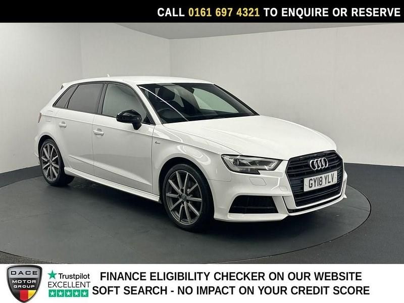 Used Audi A3 Sportback Black Edition 116 HP (85 kW) 2018 White Hatchback