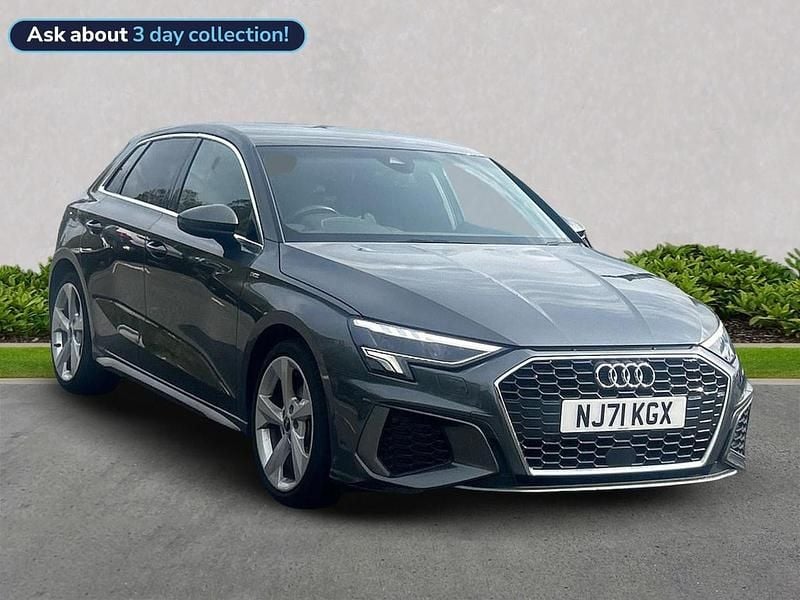 Grey Used 2021 Audi A3 S-Line Hatchback | £18,666 (Fair price) - Image 1/4