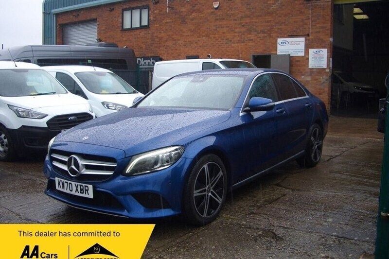Blue Used 2020 Mercedes C200 Sedan | £15,495 (Good price) - Image 1/1