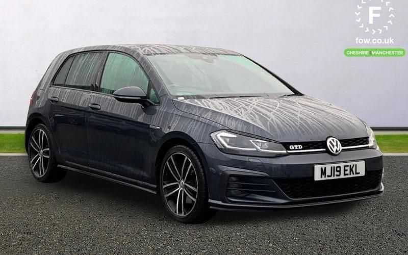 Blue Used 2019 VW Golf VII GTD Hatchback | £18,599 (Good price) - Image 1/3