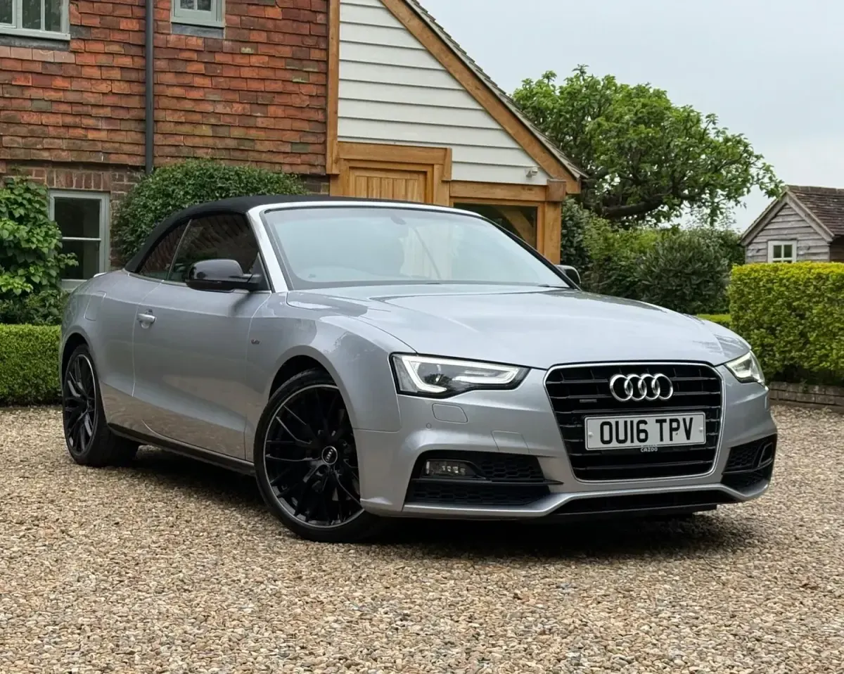 Used Audi A5 Cabriolet S-Line 245 HP (180 kW) 2016 Silver Cabriolet