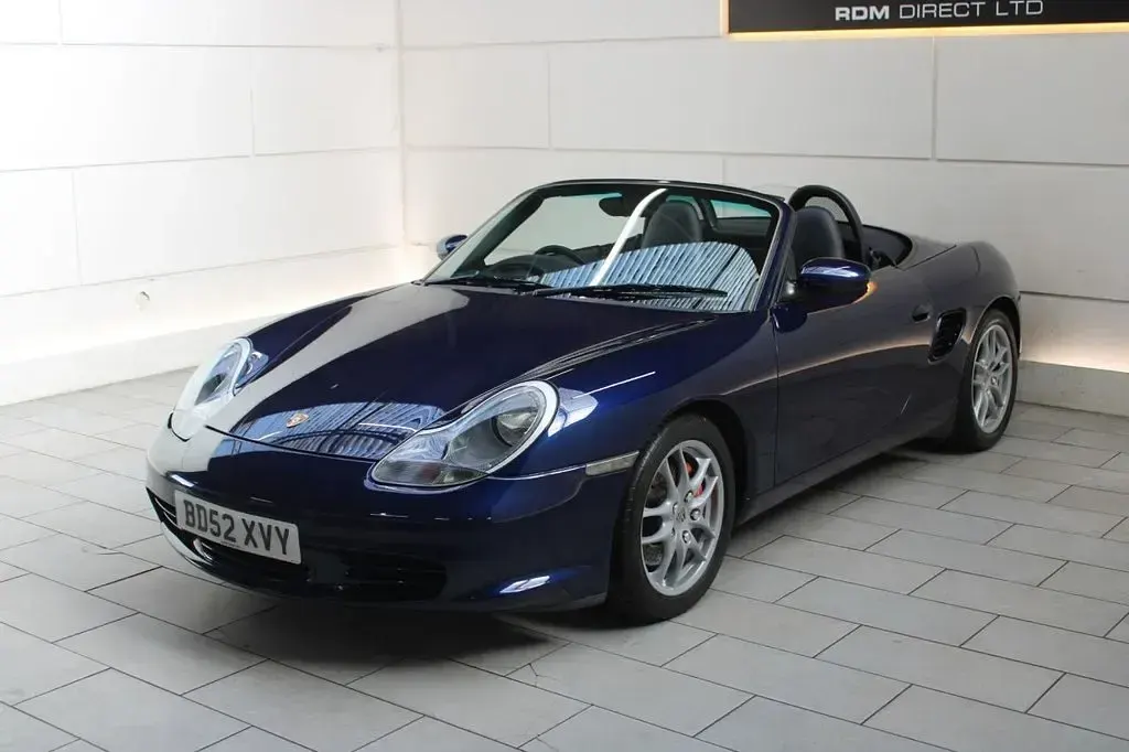 Used Porsche 986 Boxster 260 HP (191 kW) 2002 Blue Cabriolet