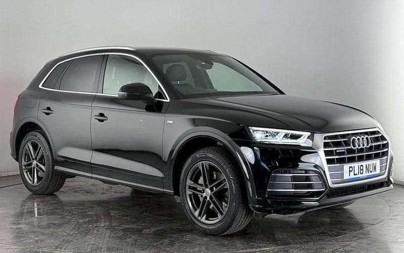 Black Used 2018 Audi Q5 S-Line SUV | £21,350 (Good price) - Image 1/3
