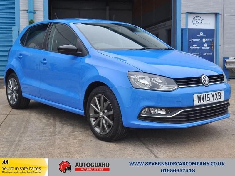 Blue Used 2015 VW Polo Design Hatchback | £7,095 (Fair price) - Image 1/3