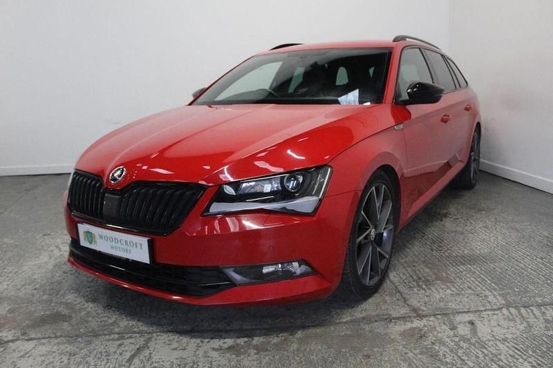 Used Skoda Superb SportLine 190 HP (139 kW) 2016 Red Estate