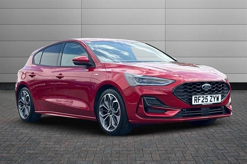 Red New 2025 Ford Focus ST-Line X Hatchback | £25,795 (Expensive) - Image 1/4