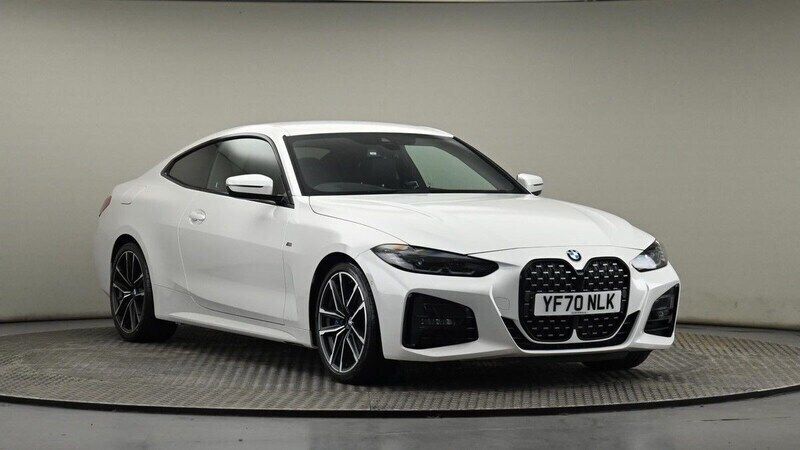 Mineralweiss metallic Used 2021 BMW 420 M Sport Coupe | £23,350 (A bit pricey) - Image 1/4