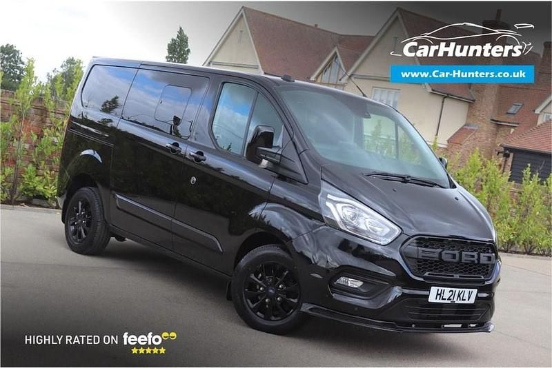 Black Used 2021 Ford Transit Custom Limited Van | £18,495 (Expensive) - Image 1/4