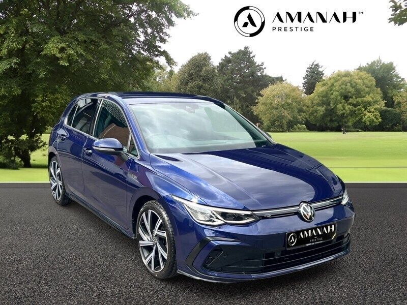 Blue Used 2021 VW Golf VIII R-line Hatchback | £20,490 (Fair price) - Image 1/4