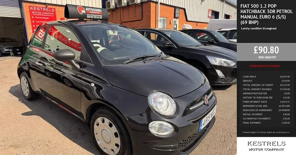 Used Fiat 500 Pop 69 HP (50 kW) 2019 Hatchback