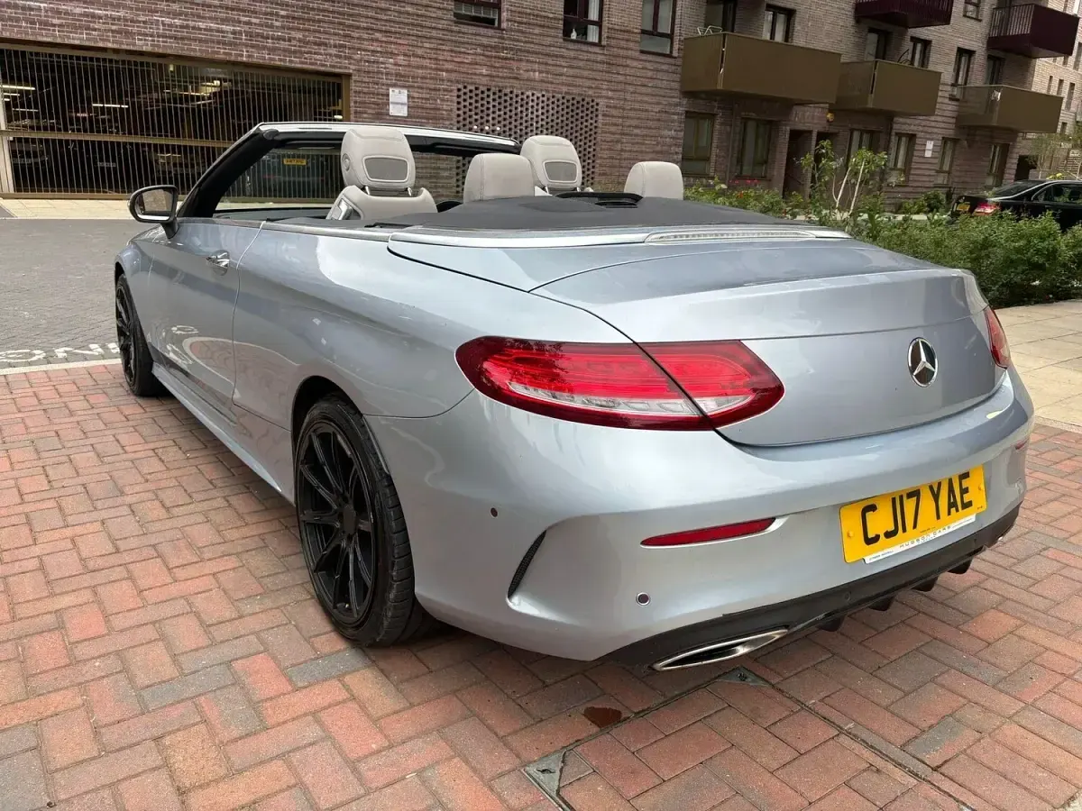 Used Mercedes C300 AMG Line Premium Plus 245 HP (180 kW) 2017 Silver Cabriolet