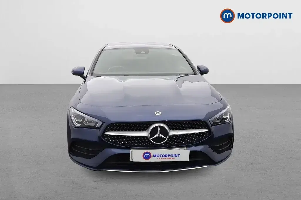 Used Mercedes CLA180 AMG Line Premium 136 HP (100 kW) 2021 Blue Coupe