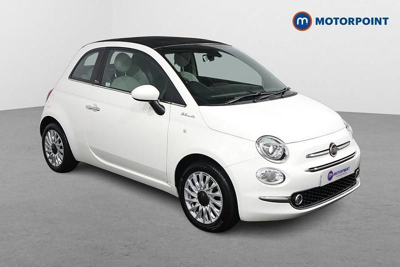 White Used 2021 Fiat 500 Dolcevita Cabriolet | £10,599 (Fair price) - Image 1/4