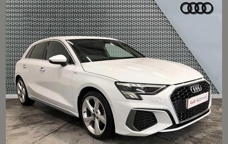 White Used 2022 Audi A3 S-Line Hatchback | £18,699 (Fair price) - Image 1/4