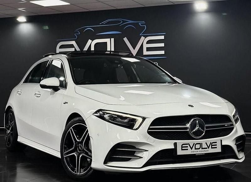White Used 2019 Mercedes A35 AMG Premium Plus Hatchback | £21,295 (Fair price) - Image 1/4
