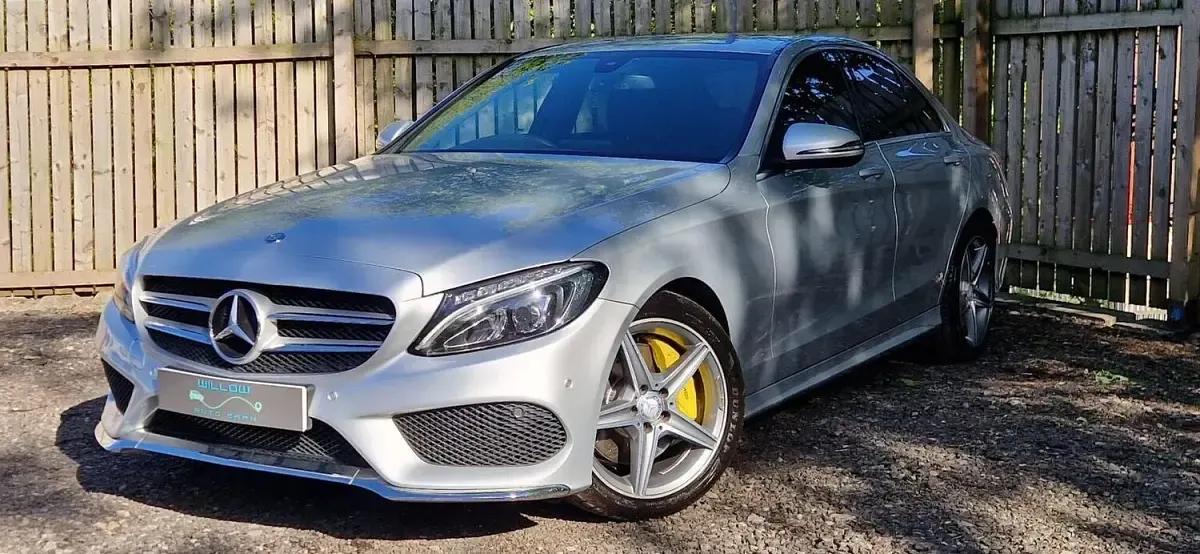 Used Mercedes C250 AMG line 204 HP (150 kW) 2016 Silver Sedan