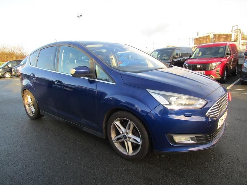 Deep impact blue Used 2018 Ford C-MAX Titanium X MPV | £8,980 (Fair price) - Image 1/4