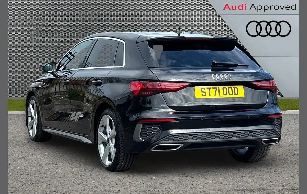 Used Audi A3 S-Line 108 HP (79 kW) 2022 Black Sedan