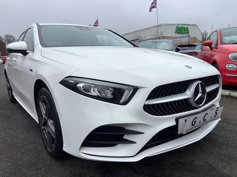 Used Mercedes A250 AMG line 2021 White Hatchback