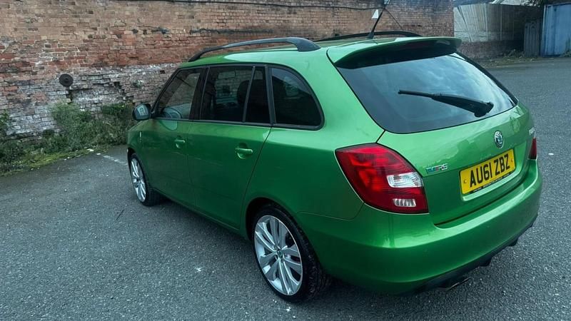 Used Skoda Fabia vRS 180 HP (132 kW) 2011 Green Hatchback