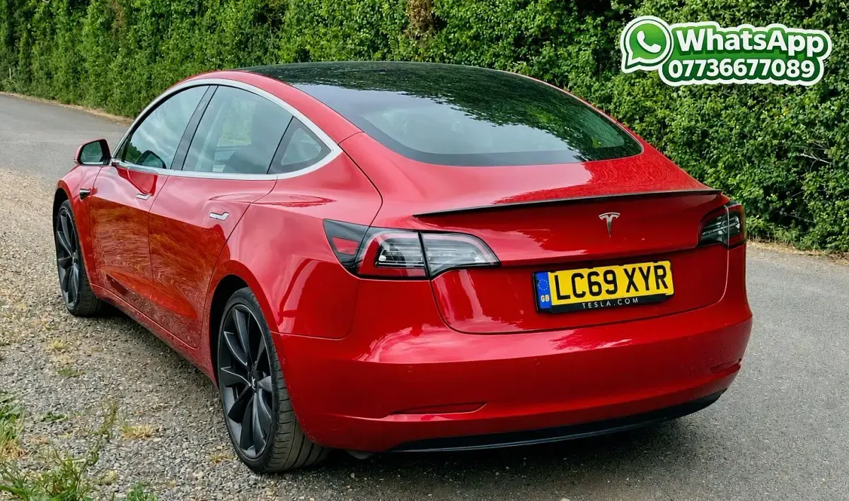 Used Tesla Model 3 Performance 72 kW (99 HP) 2019 Red Sedan