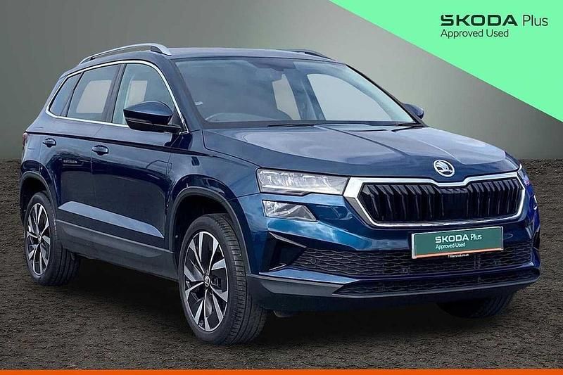Used Skoda Karoq SE L 110 HP (80 kW) 2023 Petrol blue metallic SUV