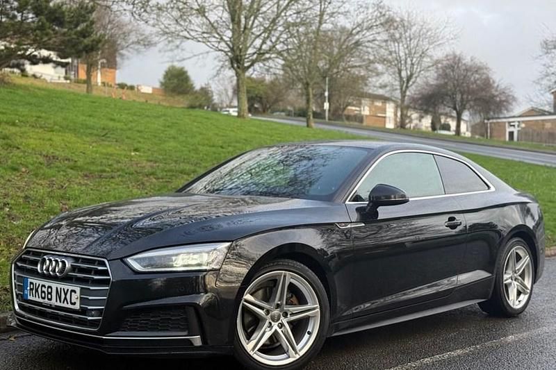 Used Audi A5 S-Line 190 HP (139 kW) 2018 Black Coupe