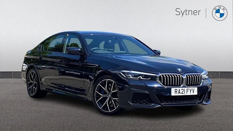 Black Used 2021 BMW 530 M Sport | £27,500 (Good price) - Image 1/4