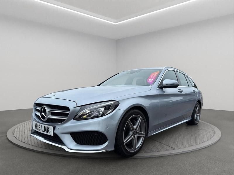 Silver Used 2018 Mercedes C220 AMG line Estate | £11,450 (Good price) - Image 1/4