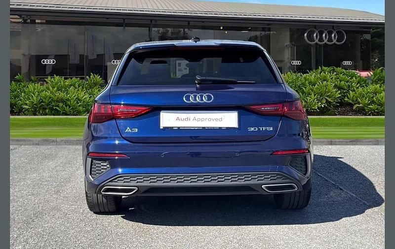 Used Audi A3 S-Line 108 HP (79 kW) 2023 Blue Sedan