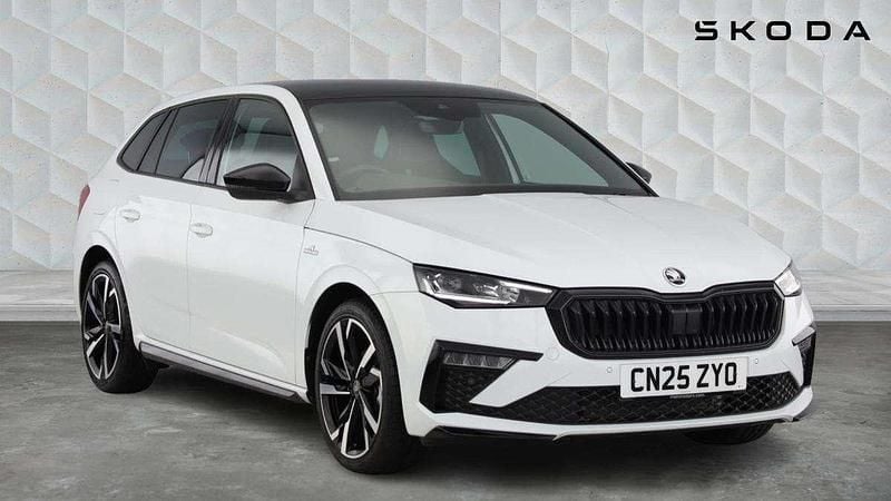 Moon white metallic Used 2025 Skoda Scala Monte Carlo Hatchback | £22,089 (A bit pricey) - Image 1/4