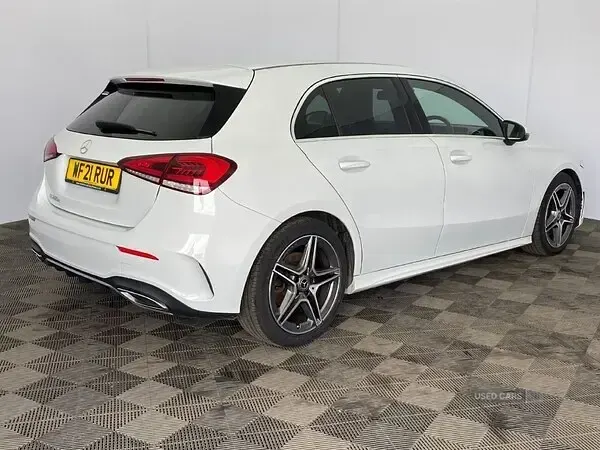 Used Mercedes A220 AMG line 190 HP (139 kW) 2021 White Hatchback