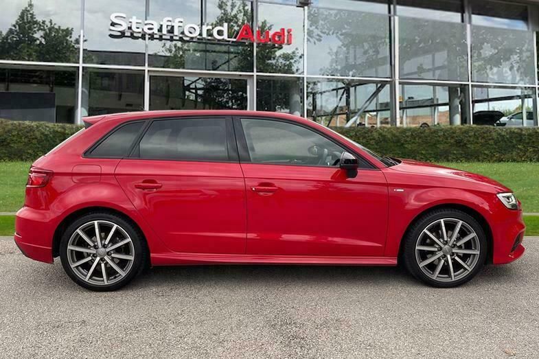 Used Audi A3 Black Edition 147 HP (108 kW) 2020 Red Hatchback